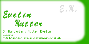 evelin mutter business card